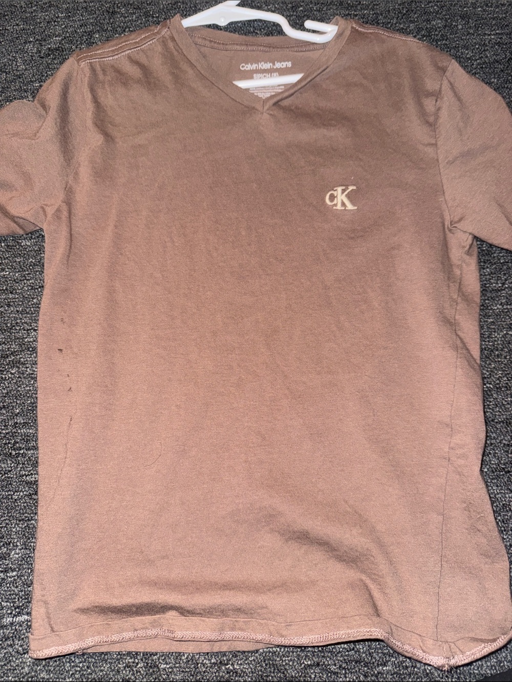 Calvin Klein Jeans cK Logo Brown Tee